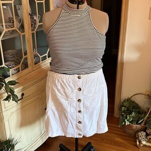 White skirt